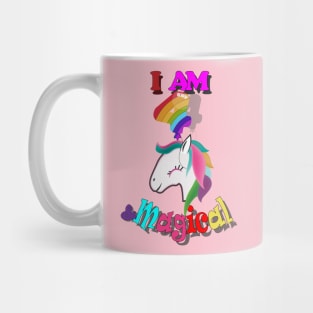 unicorn 4th birthday: I am 4 and magical Mug